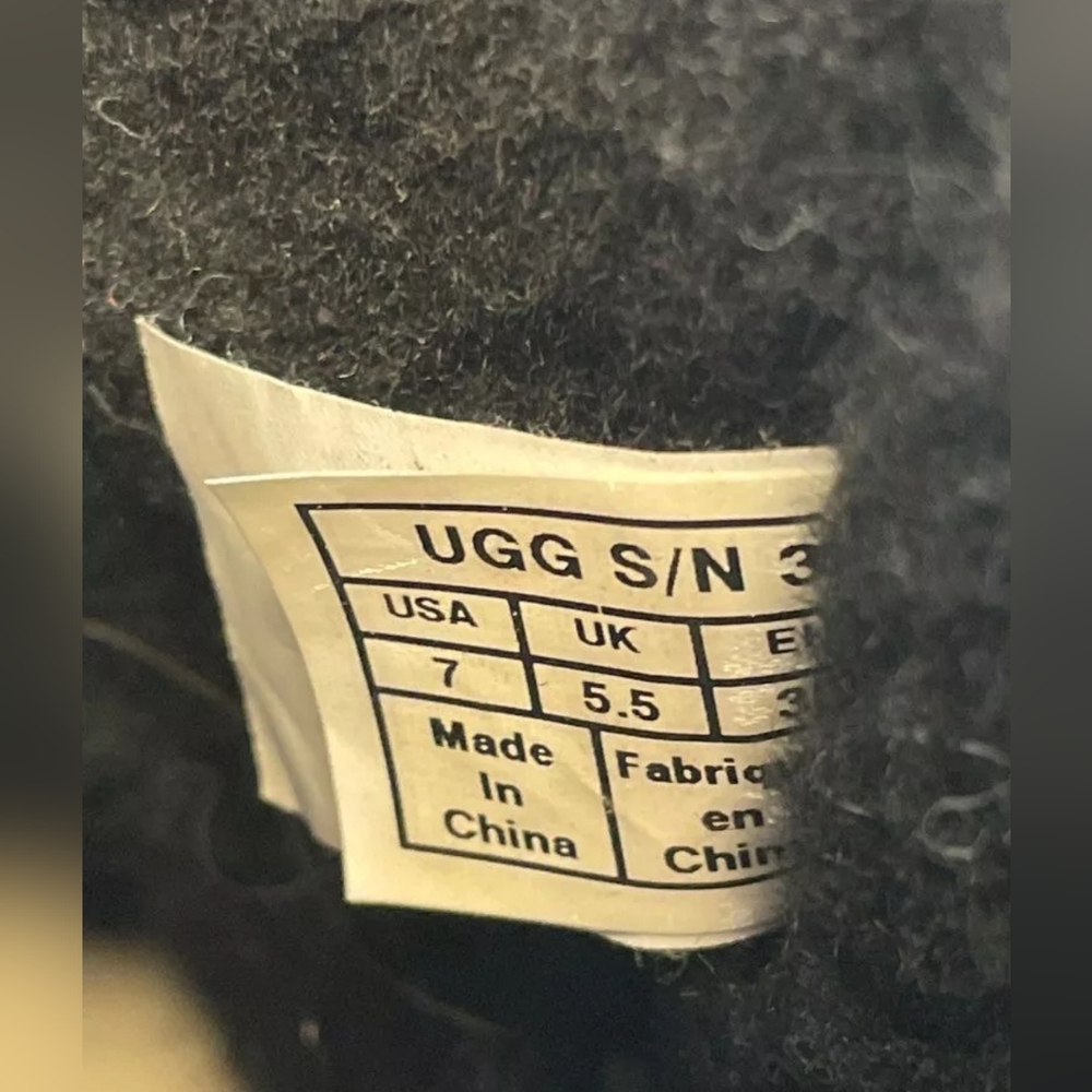 Ugg Designer Sequins Black Shearling Winter Sheep… - image 6